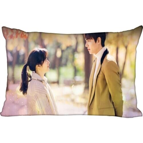 The King Eternal Monarch Pillowcase Satin Fabric Pillow Cover Rectangle Zipper Pillow Cases Home Office Wedding Decorative 10-10