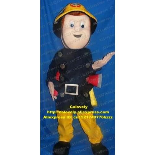 Firemen Firefighter Truckman Fire Fighter Mascot Costume Adult Cartoon Character Sports Party Opening Ceremony zz7259