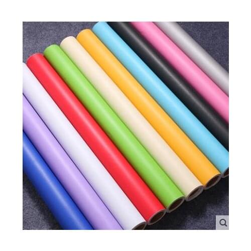 Self-adhesive wallpaper waterproof solid color bedroom living room thickened college student dormitory wall refurbished sticker