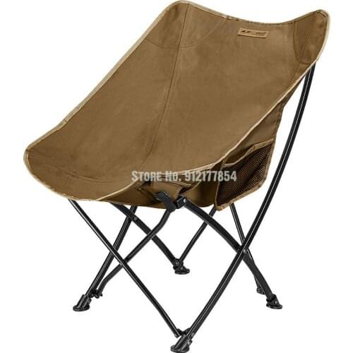 Outdoor Folding Chair Ultralight Cotton Cloth Portable Leisure Camping Picnic Fishing Beach Folding Moon Chair