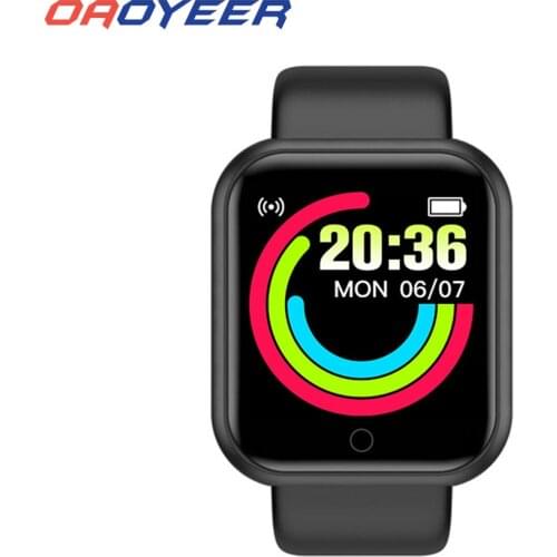 2021 Smartwatch Men Women Heart Rate Blood Pressure Monitor Waterpoof Bluetooth D20s Smart Watch For Android IOS Smart Clock Y68