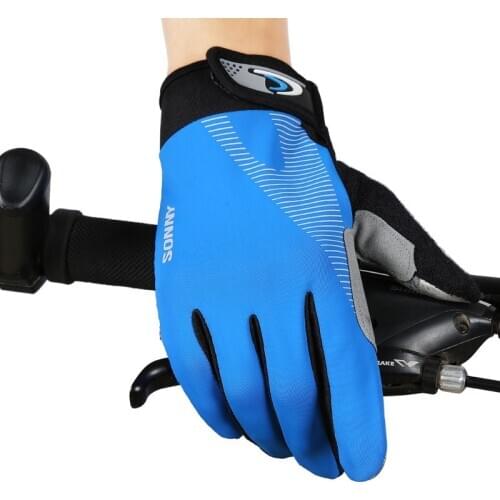 Full Finger Cycling gloves Touch Screen Bike gloves summer outdoor fitness breathable non-slip Bicycle gloves For Men Women