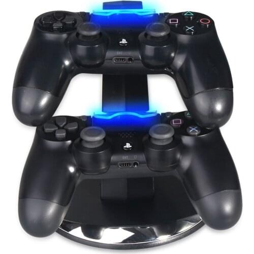 Controller Charger Dock LED Dual USB for PS4 Charging Stand Station for Sony Playstation 4 PS4 SLIM PRO Controller