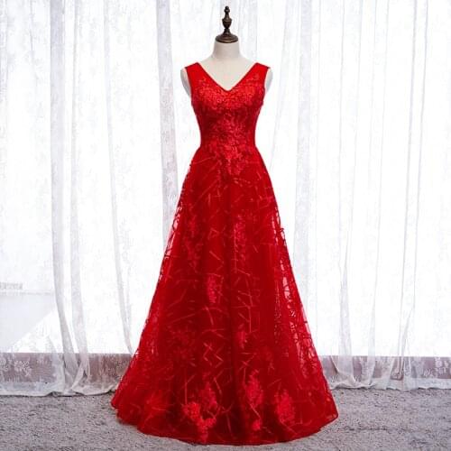 Bespoke Occasion Dresses Illusion V-Neck Sleeveless Backless Crystal Tulle Lace Embroidery A-Line Lady Formal Evening Gown HB212