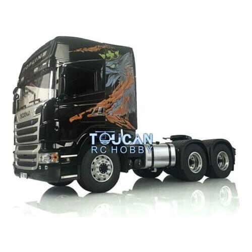 1/14 RC Tractor Truck LESU 6*6 Sca R730 Metal Chassis Gearbox Hercul Gripen THZH0930-SMT3