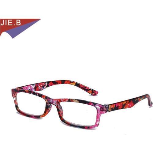 2018 High Quality Fashion Women Square Reading Glasses Women Men Eyeglasses Transparent Lens with Diopter Glasses