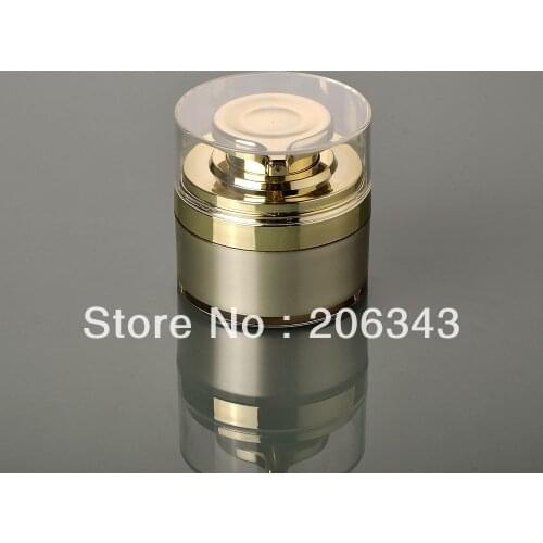 30g gold airless jar pump bottle gel day night cream essence serum foundation skin care cosmetic packing