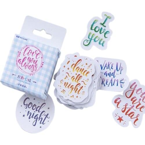 20packs/lot Creative Fun mood Colorful Diary Decoration Stickers DIY Diary Album Stick Label