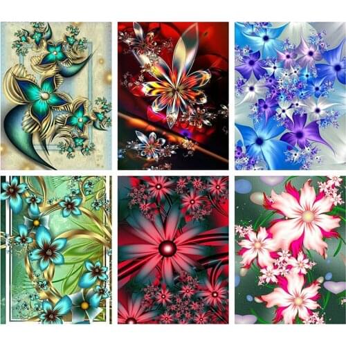 Diy 5d Full Diamond Painting Embroidery Flower Square Round Dirll Trumpet Flower Rose Mosaic Furniture Decoration Hobby Gift