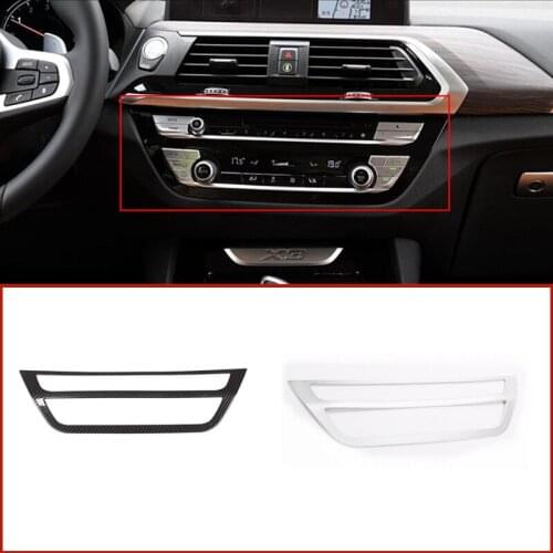 Car Central Control Air Conditioning Volume Adjustment Button Frame Decoration Accessories Fit For BMW X3 X4 G01 G02 2018-2020