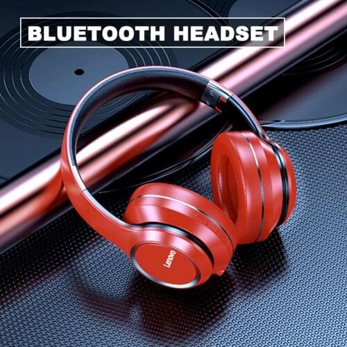 Lenovo HD200 Wireless Headphones Bluetooth 5.0 Headset Subwoofer Sports Running Headset Unisex Noise Reduction Video Call