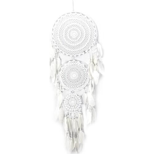 Large Metal Ring Circle Decorative Living Room Bedroom Wall Hanging Dreamcatcher DIY Home Decor Feather Dream Catchers