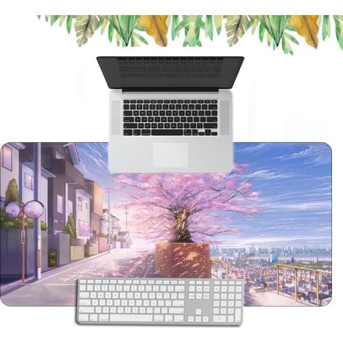 Anime Landscape Mousepad Grande Large Gaming Mouse Pad Cartoon Soft Computer Table Mat Rubber Office XL Pc Laptop Keyboard Pad