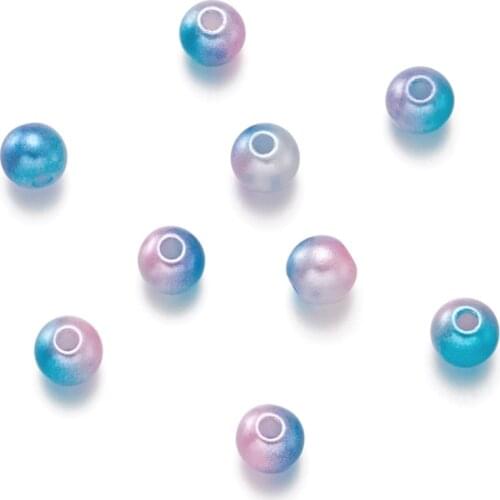 100pc 6mm 8mm 10mm ABS Plastic Imitation Pearl Beads Colorful Round Loose Beads Handmade DIY Necklace Bracelet Jewelry Making