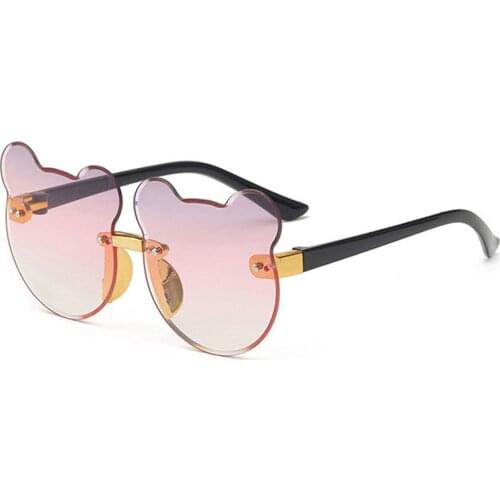 Childrens Sunglasses Fashion Rimless Girls Sunglasses Simple Design Comfortable Sunglasses HSJ88