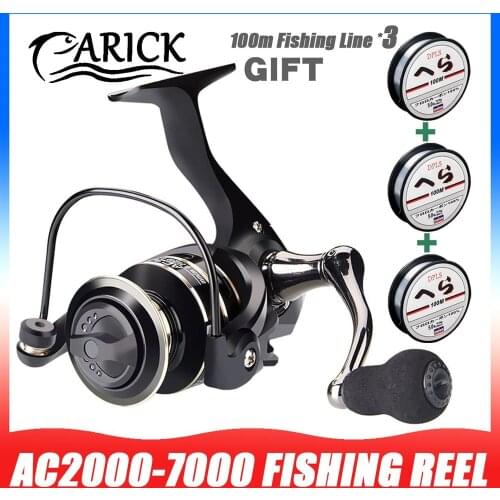 AC2000-7000 Fishing Reel Feeder 5.2:1 Metal Spool Wheel 8KG Max Drag Freshwater Saltwater Sea Spinning Fishing Reels Accessories
