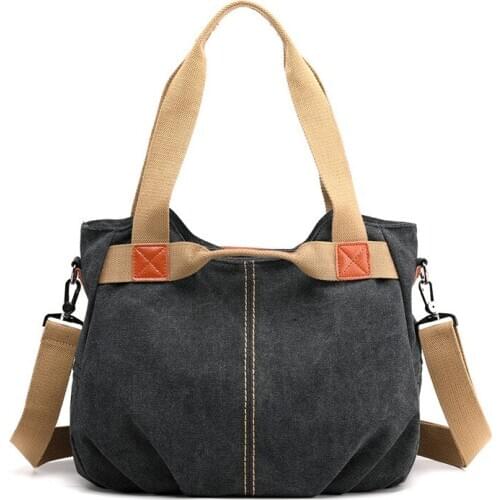 KVKY Brand Casual Tote Womens Handbag Canvas High Capacity Shoulder Bag Crossbody Bags for Women Female Handbag bolsa feminina