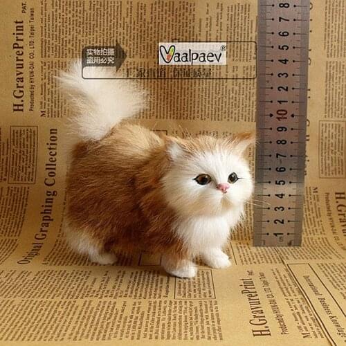 Collectible Blind Box Mini Cat Statue Real Life Animal Cute Figures Five Year Old Girl Fairy Kitty Plush Toys Surprise Guess Bag