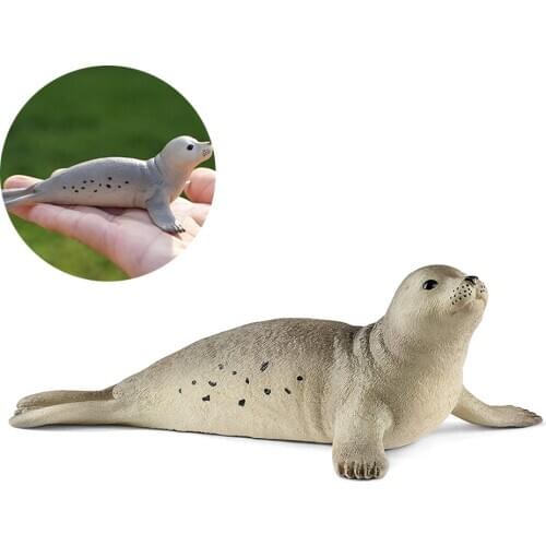 4.5 inch Seal Arctic animal Life Animals Wild Life Model Figures Figurines Ocean Toy Figures 14801 Gifts For Kids #W0