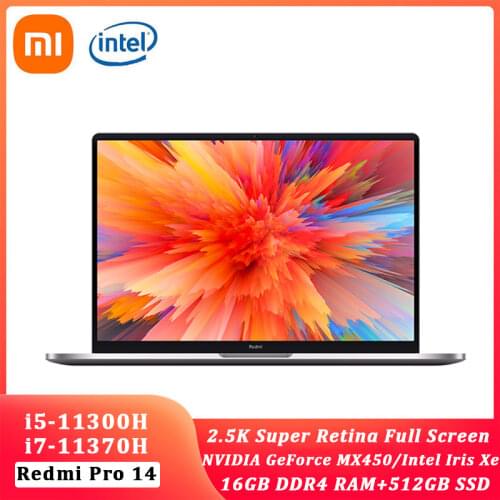 2021 Xiaomi RedmiBook Pro14 Laptop intel Core i5-11300H/i7-11370H 2.5K Super Retain IPS Screen 100%sRGB Win10 Office Notebook