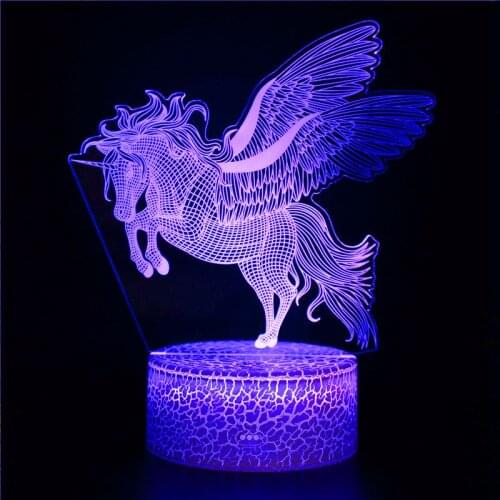 2021 Hot for Unicorn Night Light Creative LED Night Lamp Mood Light Cartoon Eyeshield unicorn party Lamp LED Light and Toy gift