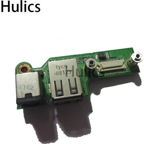 Hulics Original DC Power Jack VGA USB Board For Dell Inspiron 1526 1525 48.4W006.011 48.4W006.021 07533-2 48.4W032.021