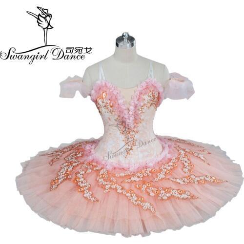 Peach fairy ballet tutu pink adult nutcracker tutu ballet stage costumes professional ballet tutus for girls tutu pancakeBT9121
