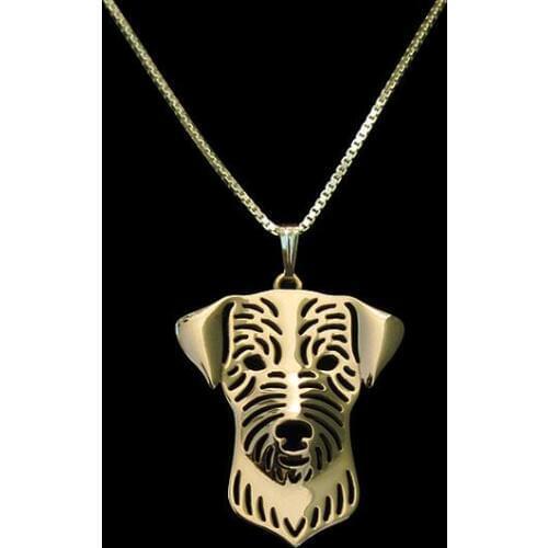 DANGGAO Handmade Wirehaired Jack Russell Terrier choker pendant Necklace for women girls Pet Lovers Gift Idea