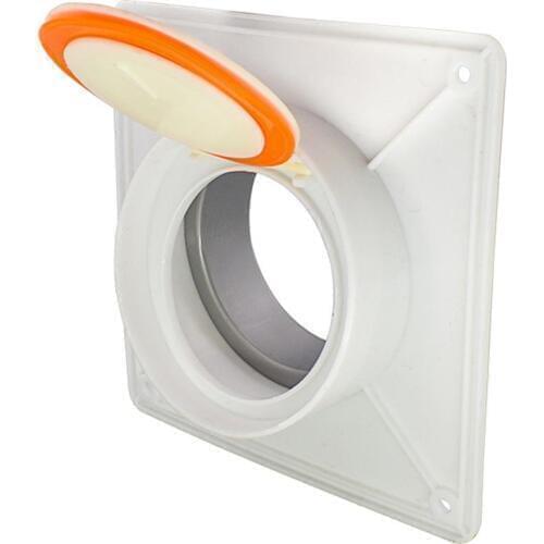 Durable Duct Connector Flange Plastic for Heating Cooling Ventilation System Draft Blocker Damper Fan Vent Draught Shutter