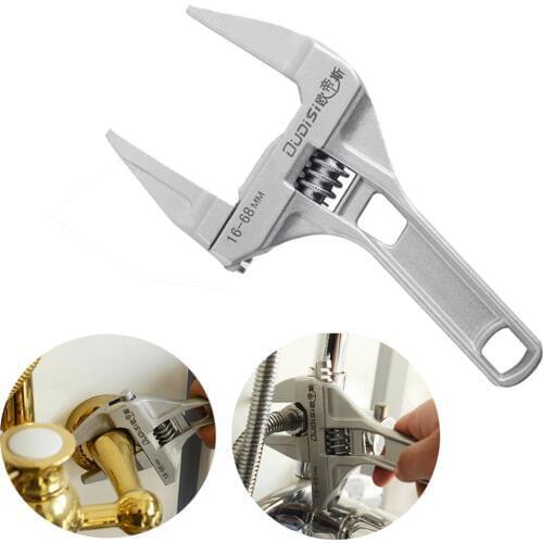 Adjustable Wrench Large Opening End Wrench Universal Bathroom Wrench Spanner Repair Hand Tool For Water Pipe Screw
