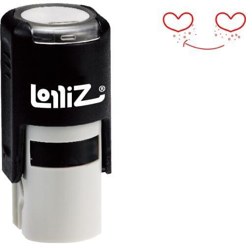LolliZ "Love Smiley" Pre-Inked Rubber Stamp