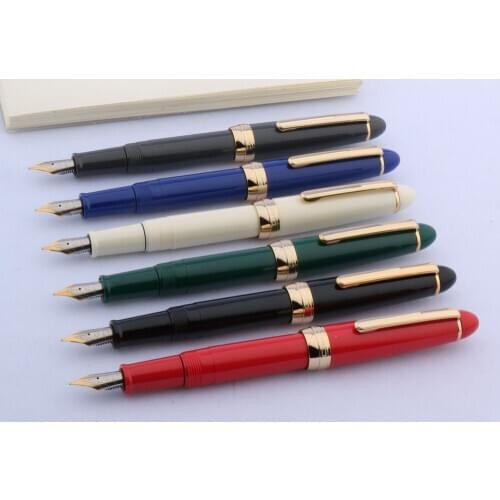 Luxury JINHAO 992 transparent fountain Pen plastic Twist Spin student Office School Supplies GOLDEN Silver ink pen new