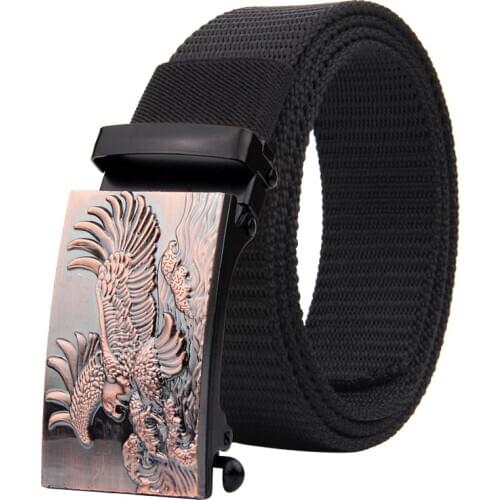 Animal Embroidery Men Women Casual Knitted Pin Buckle Belt Woven Canvas Elastic Expandable Braided Stretch Belts Plain Webbing