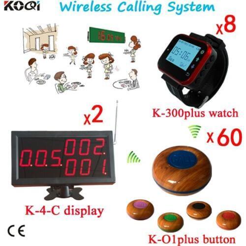 Cheapest Factory Price Waiter Call Table Buzzer/Bell/Buttons, Wireless Restaurant Ordering For Two Floor
