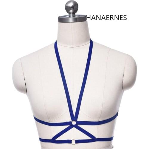 Sexy Fashion Body Harness Cage Lingerie Harness Cage Bra 90s Cupless Lingerie Women Body Harness Belt Harness Belt Strap Bra