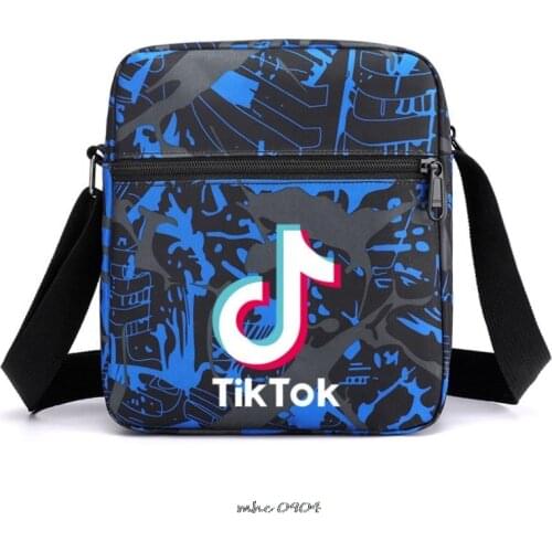 Boys Girls Tik Tok Shoulder Bag for 7.9' Ipad Casual Handbags Crossbody Bags Casual Business Shoulder Bags Children Black Bags