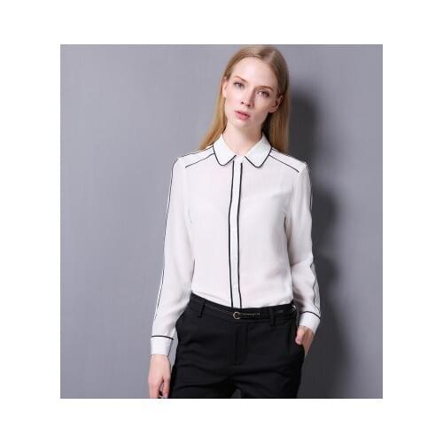 Top brand Shipping New Free High-end Cardigan Silk Shirt high quality
