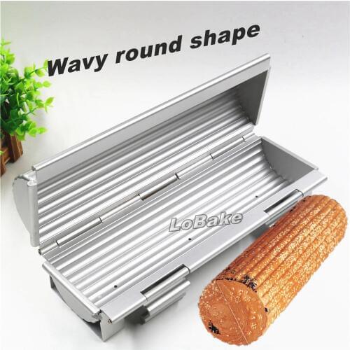 Hard durable toaster round shape fluted wall aluminium moldes bakeware toast French bread metal mold for DIY bakery accessories