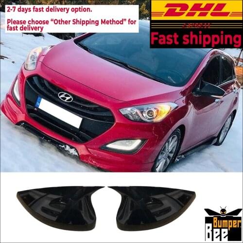 Mirror Cover For Hyundai i30 2013 2014 2015 2016 Accessory Bright Black BAT BATMAN Case CAR Shield