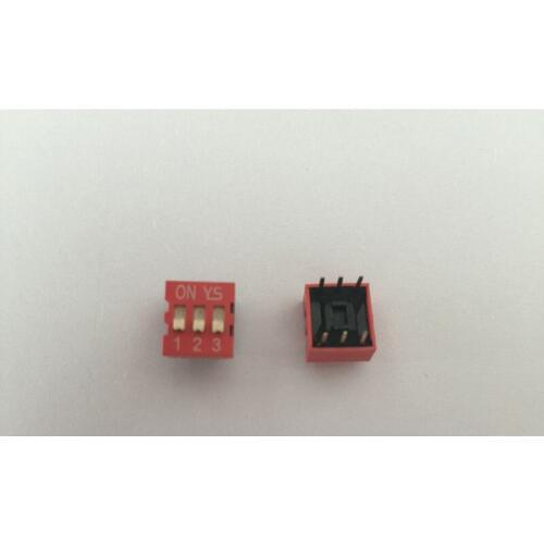10pcs 3P 3 Position DIP Switch 2.54mm Pitch 2 Row 6 Pin DIP Switch