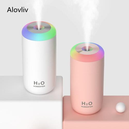 350ml New Colorful Cup USB Humidifier Ultrasonic Car Mist Maker with 7 Colors LED Night Lamps Mini Office Air Purifier