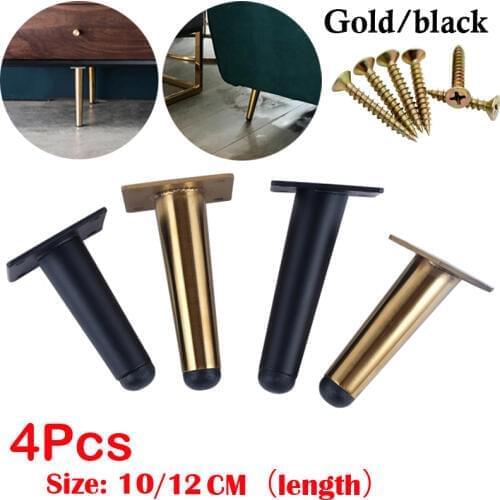 4Pcs Stainless Furniture table legs TV Cabinet Foot Sofa Leg Hardware Cabinet feet 10/12CM Load 900KG Tapered Leg
