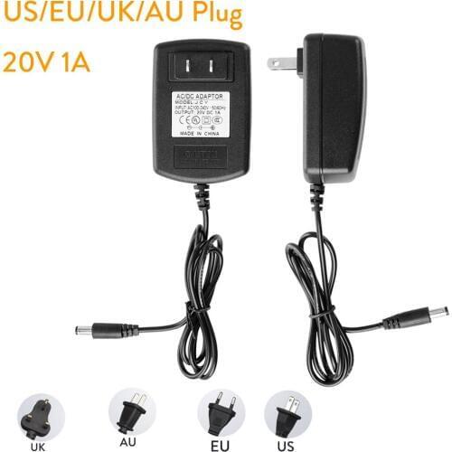100-240V LED Power Supply Adapter Transformer To 20V 1A Plug US EU UK AU For LED Strip light Bulb Lamp