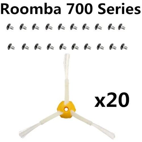 20pcs Accessories Three-paw-Side brush For Irobot Roomba 700 Series 710 720 730 740 750 760 770Robotic Vacuum Cleaner Spare Part