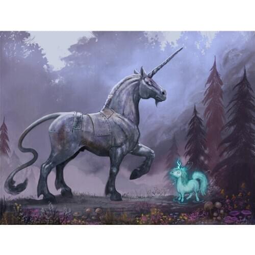 Full Round Diamond Embroidery Anmial Cross Stitch DIY Diamond Painting Horse Diamond Mosaic Rhinestones Home Decoration