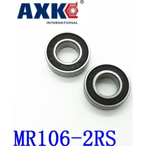 Axk Free Shipping High Quality 10pcs Mr106-2rs Abec-5 6*10*3 Mm Miniature Ball Bearings Mr106rs L1060