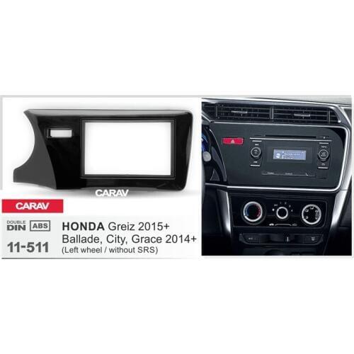 CARAV 11-511 Top Quality Radio Fascia for HONDA City Ballade Grace (Left Wheel) Stereo Fascia Dash CD Trim Installation Kit