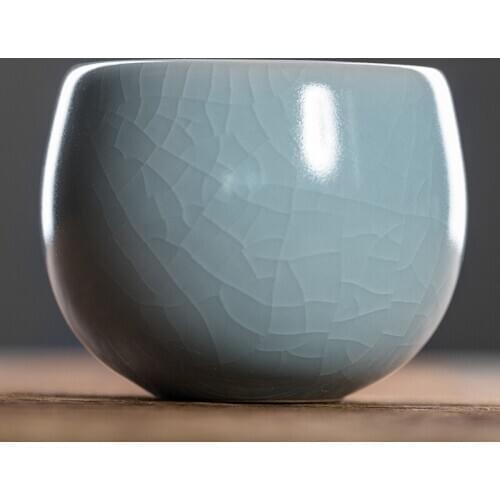 Ru Yao Jade Zen Cup Master Cup Single Cup Ceramic Handmade Teacup Tea Table Kung Fu Tea Set Tea Set Shop Ceramic Teacups