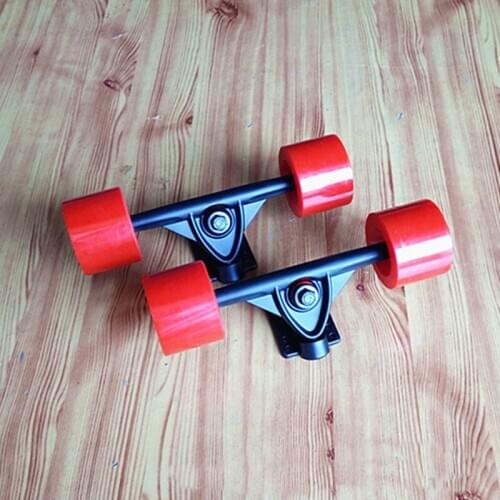 Four wheel sliding plate support bridge long plate aluminum alloy trucks wheels combination long board bridge