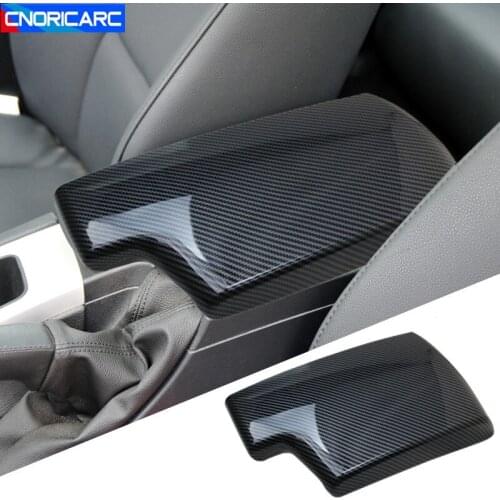 Carbon Fiber Color Car Styling Armrest Box Panel Frame Decoration Cover Trim For BMW 3 Series E90 2005-2012 Interior Accessories